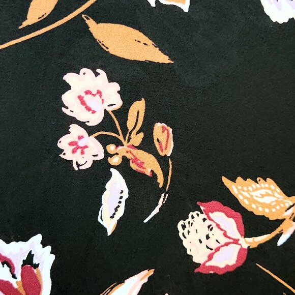 Maurices Black Floral Kimono | Whimsigoth & Boho | Size L/XL - Picture 5 of 7